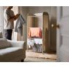 Joseph Joseph Eclipse 3-Tier Adjustable Laundry Drying Rack, Integrated Fabric Cover, Foldable with Wheels, Heavy Duty, Ecru