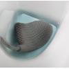Joseph Joseph Flex Lite Silicone Toilet Brush with Slimline Holder Set, Flexible Head, drip, Anti-Clog deep Clean, 1 EA, Grey/White(Grey/White)