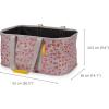 Joseph Joseph Hold-All – Collapsible 35L Washing Laundry Basket Bag, Durable Fabric, Moisture Resistant, Peach Blossom