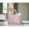 Joseph Joseph Hold-All Max Collapsible 55L Washing Laundry Basket Bag, Durable Fabric, Moisture Resistant, Peach Blossom