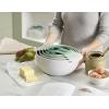 Joseph Joseph Nest 9 Plus, 9 Piece Compact Food Preparation Set with Mixing Bowls, Measuring Cups, Sieve and Colander, Stainless Steel(Green)
