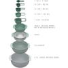 Joseph Joseph Nest 9 Plus, 9 Piece Compact Food Preparation Set with Mixing Bowls, Measuring Cups, Sieve and Colander, Stainless Steel(Green)