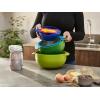 Joseph Joseph Nest 9 Plus, 9 Piece Compact Food Preparation Set with Mixing Bowls, Measuring Cups, Sieve and Colander, Stainless Steel(Multicolour)