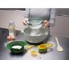Joseph Joseph Nest 9 Plus, 9 Piece Compact Food Preparation Set with Mixing Bowls, Measuring Cups, Sieve and Colander, Stainless Steel(Opal)
