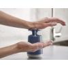 Joseph Joseph Presto Stainless-Steel Hygienic Easy-Push Soap Dispenser with Wide Pump, White(Blue)