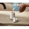 Joseph Joseph Presto Stainless-Steel Hygienic Easy-Push Soap Dispenser with Wide Pump, White(Stone/Sage)