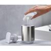 Joseph Joseph Presto Stainless-Steel Hygienic Easy-Push Soap Dispenser with Wide Pump, White(White)