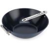 Joseph Joseph Space 12.5″” Nonstick Wok with Lid & Folding Handle, Space Saving Stir-fry Pan, Ceramic Coating, Induction & Oven Safe(12.5”)