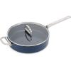Joseph Joseph Space 12.5″” Nonstick Wok with Lid & Folding Handle, Space Saving Stir-fry Pan, Ceramic Coating, Induction & Oven Safe(3.8qt)