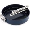 Joseph Joseph Space 6-Piece Nonstick Sauce Pan Set with Lids, Nesting Design, Ceramic Coating, Induction & Oven Safe(2pc)