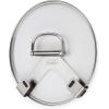 Joseph Joseph Space Set of 2 Pot and Pan Lid Holders Self Adhesive Wall Mount Storage Organizer, Suitable for Lids up to 11 in, 3M VHB Tape and Screws Included, Stainless Steel