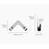 Joseph Joseph Space Set of 2 Pot and Pan Lid Holders Self Adhesive Wall Mount Storage Organizer, Suitable for Lids up to 11 in, 3M VHB Tape and Screws Included, Stainless Steel
