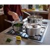 Joseph Joseph Space Steel 2-Piece Nonstick Stainless-Steel Frying Pan Skillet Set, Nesting with Folding Handles, Induction & Oven Safe(10pc)