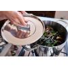 Joseph Joseph Space Steel 2-Piece Nonstick Stainless-Steel Frying Pan Skillet Set, Nesting with Folding Handles, Induction & Oven Safe(10pc)