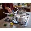 Joseph Joseph Space Steel 2-Piece Nonstick Stainless-Steel Frying Pan Skillet Set, Nesting with Folding Handles, Induction & Oven Safe(6pc)
