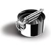 Joseph Joseph Space Steel 2-Piece Nonstick Stainless-Steel Frying Pan Skillet Set, Nesting with Folding Handles, Induction & Oven Safe(6pc)