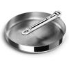 Joseph Joseph Space Steel 9.5″ Nonstick Stainless-Steel Frying Pan Skillet with Folding Handle, Ceramic Coating, Induction & Oven Safe(9.5”)