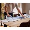 Joseph Joseph Swift Folding Ironing Mat with Silicone Iron Rest, Heat and Steam Resistant, Non-Slip Ironing Pad, Compact Storage, 35.4 x 18.5 in, Peach Blossom(Ecru Scatter)