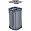 Joseph Joseph Tota Trio 90 liter/23.8 gallon Laundry Hamper Separation Basket with lid, 3 Removable Washing Bags with Handles- Ecru(Black/Dark Blue)