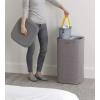 Joseph Joseph Tota Trio 90 liter/23.8 gallon Laundry Hamper Separation Basket with lid, 3 Removable Washing Bags with Handles- Ecru(Grey)
