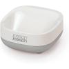 Joseph Joseph 70511 Slim Compact Soap Dish with Drain, Gray, 7.1 x 3.6 x 8.4 cm(Grey/White)