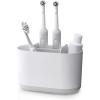 Joseph Joseph Duo Detachable Toothbrush Holder, Compatile with Manual and Electric Toothbrushes, Bathroom Organizer, White, Large(White)
