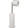 Joseph Joseph EasyStore Luxe 2 in 1 Free-Standing Toilet Paper Holder Stand, Premium Stainless Steel, Up to 4 Toilet Roll Storage(Stand)