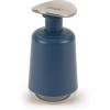 Joseph Joseph Presto Stainless-Steel Hygienic Easy-Push Soap Dispenser with Wide Pump, White(Blue)