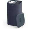 Joseph Joseph Tota Trio 90 liter/23.8 gallon Laundry Hamper Separation Basket with lid, 3 Removable Washing Bags with Handles- Ecru(Black/Dark Blue)