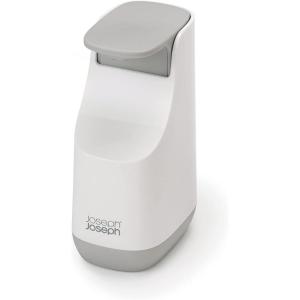 Joseph Joseph 70512 Slim Compact Soap Dispenser with Non-Drip Nozzle, Gray(Grey/White)