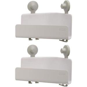 Joseph Joseph EasyStore Corner Shower Caddy, 2 Pack (no Mirror), White(2 pack)