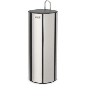 Joseph Joseph EasyStore Luxe 2 in 1 Free-Standing Toilet Paper Holder Stand, Premium Stainless Steel, Up to 4 Toilet Roll Storage(Holder)