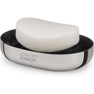 Joseph Joseph EasyStore Luxe Quick-Drain Stainless-Steel Soap Dish(Stainless-steel)