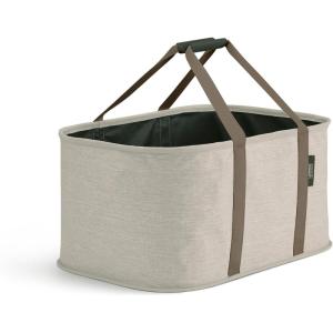 Joseph Joseph Hold-All Max Collapsible 55L/14.5 Gallon Washing Laundry Basket Bag, Durable Fabric, Moisture Resistant, Grey(Ecru)