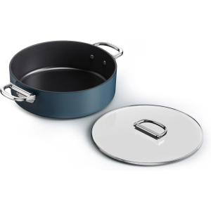 Joseph Joseph Space 12.5″” Nonstick Wok with Lid & Folding Handle, Space Saving Stir-fry Pan, Ceramic Coating, Induction & Oven Safe(5qt)