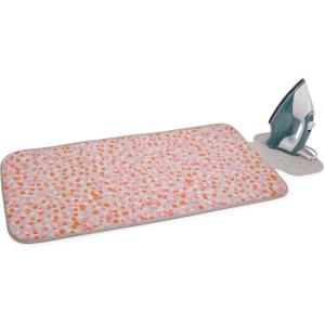Joseph Joseph Swift Folding Ironing Mat with Silicone Iron Rest, Heat and Steam Resistant, Non-Slip Ironing Pad, Compact Storage, 35.4 x 18.5 in, Peach Blossom(Peach Blossom)