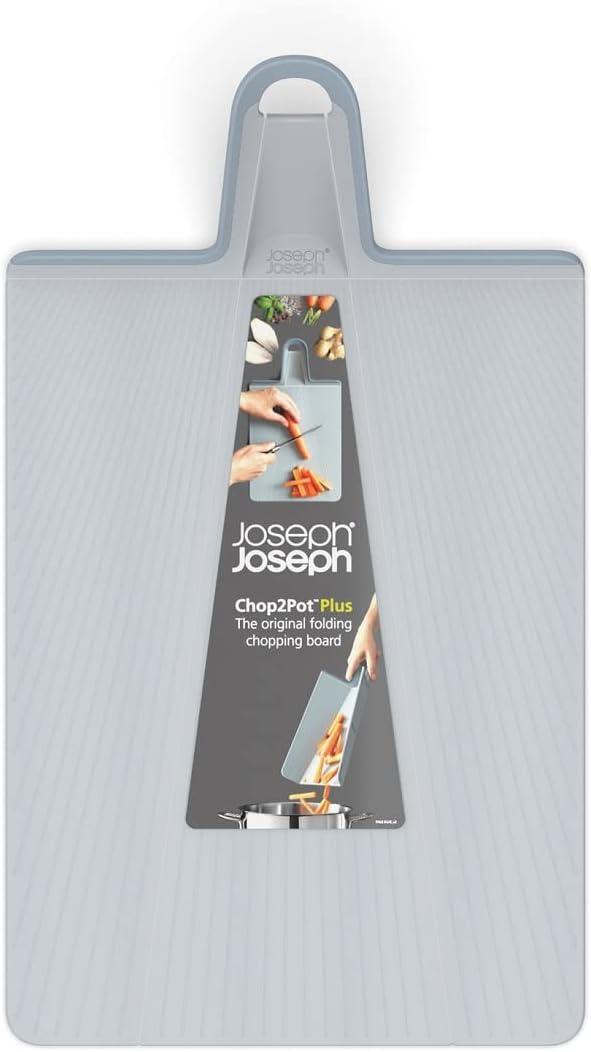 image:imageJoseph Joseph Chop2Pot Plus Folding Cutting Board EasyGrip Handle Regular BlackPale Blue