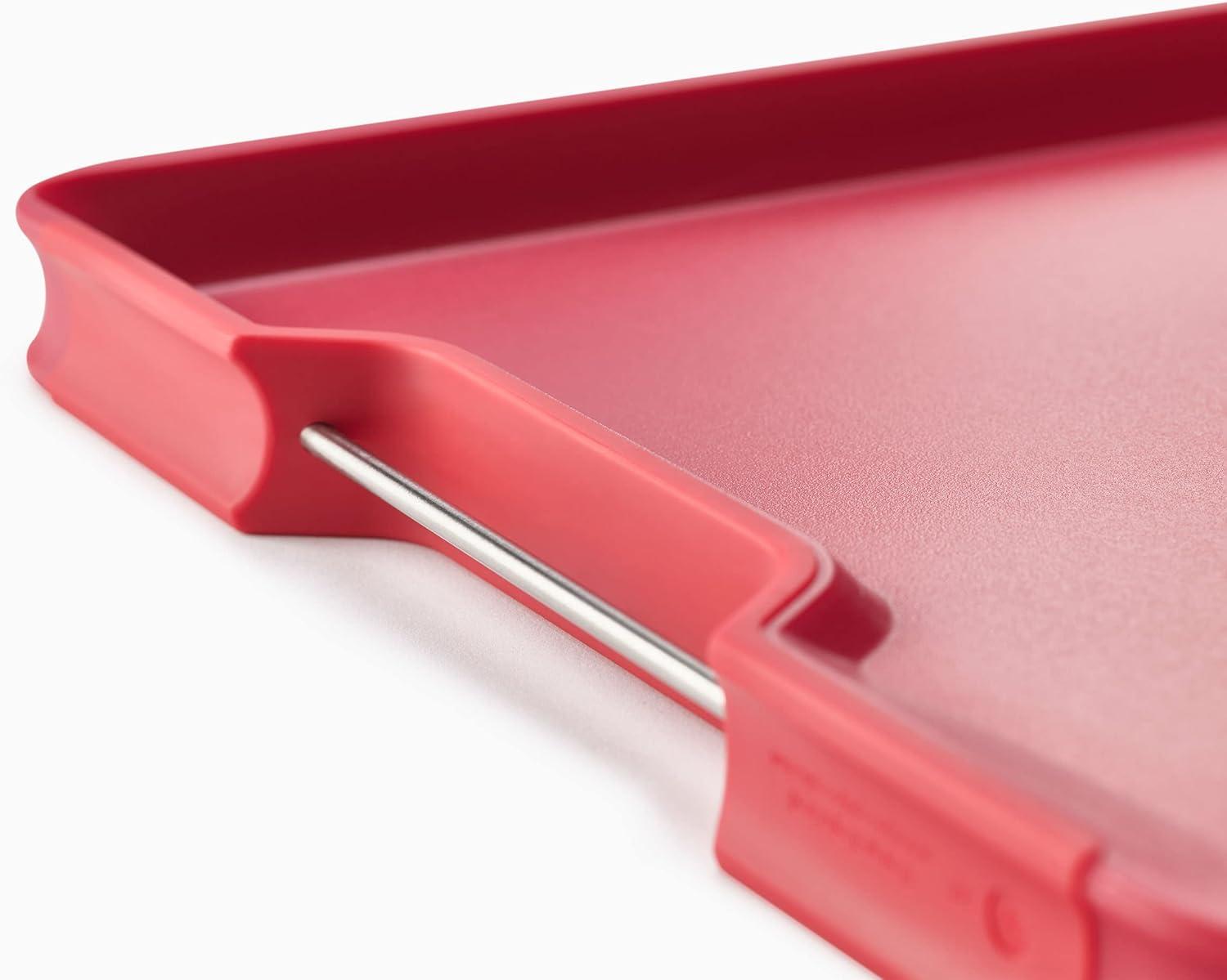 image:imageJoseph Joseph CutampCarve Plus NonSlip MultiFunction DoubleSided Cutting Board for Food Preparation and Carving Dishwasher Safe Extra Large RedRed
