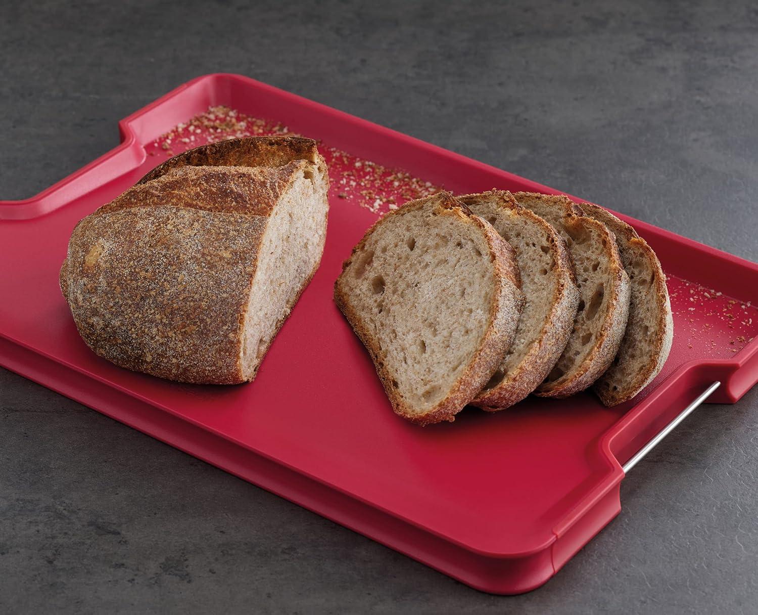 image:imageJoseph Joseph CutampCarve Plus NonSlip MultiFunction DoubleSided Cutting Board for Food Preparation and Carving Dishwasher Safe Extra Large RedRed