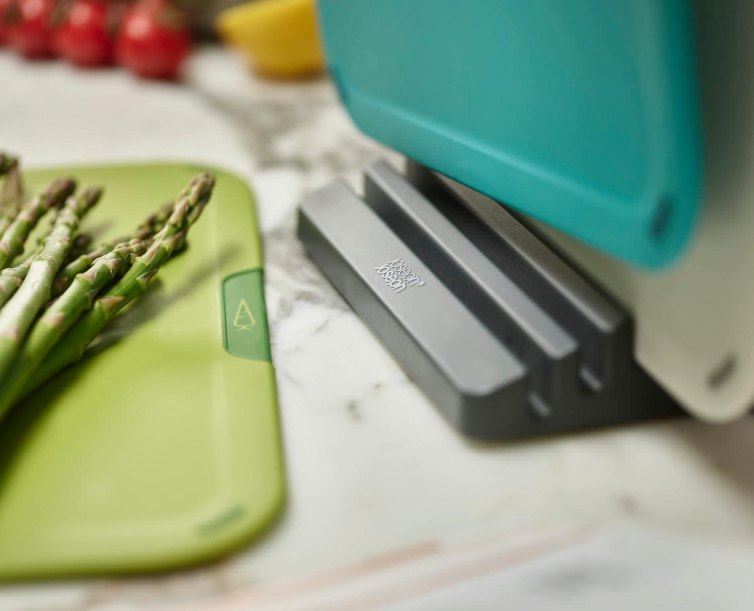 image:imageJoseph Joseph Duo Icon 4piece colour coded Cutting Board Set with Storage Stand Multicolour
