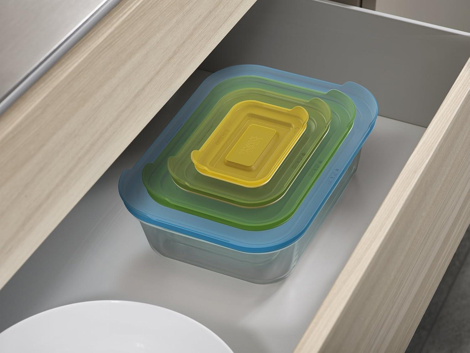 image:imageJoseph Joseph Nest Glass Storage Freezer Oven Microwave Dishwasher Safe 8Piece Set Multicolored Multicolor