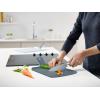 Joseph Joseph Chop2Pot Plus Foldable Plastic Cutting Boards, Easy Grip Handle, Non Slip Feet, Blue