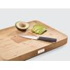 Joseph Joseph Cut & Carve Bamboo Cutting Board with Food Grip and Angled Surface Yellow Large