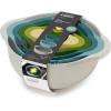 Joseph Joseph Duo 6-Piece Compact Food Preparation Set with Mixing Bowls, Measuring Cups and Colander, Multicolour