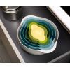 Joseph Joseph Duo 6-Piece Compact Food Preparation Set with Mixing Bowls, Measuring Cups and Colander, Multicolour