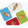 Joseph Joseph Duo Icon 4-piece colour coded Cutting Board Set with Storage Stand, Multicolour