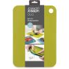 Joseph Joseph Duo Set of 3 Double-Sided Colour Coded Chopping Board Mat Set, Flexible, Easy to Store, Dishwasher-Safe – Opal