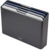 Joseph Joseph Folio 4-Piece Colour coded Cutting Board Set, Slimline case for organized Kitchen storage, Silver(Blue/Graphite)