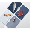 Joseph Joseph Folio 4-Piece Colour coded Cutting Board Set, Slimline case for organized Kitchen storage, Silver(Blue/Graphite)