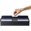 Joseph Joseph Folio 4-Piece Colour coded Cutting Board Set, Slimline case for organized Kitchen storage, Silver(Graphite)